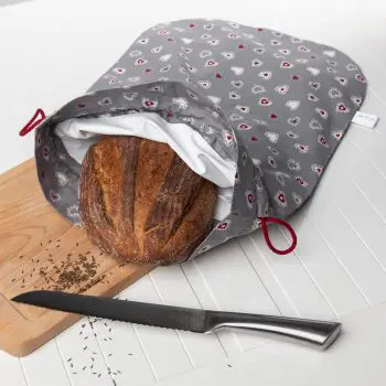 Wrapáček XL šedý se srdíčky s funkční membránou